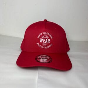 Gorra semiplana rojo escarlata