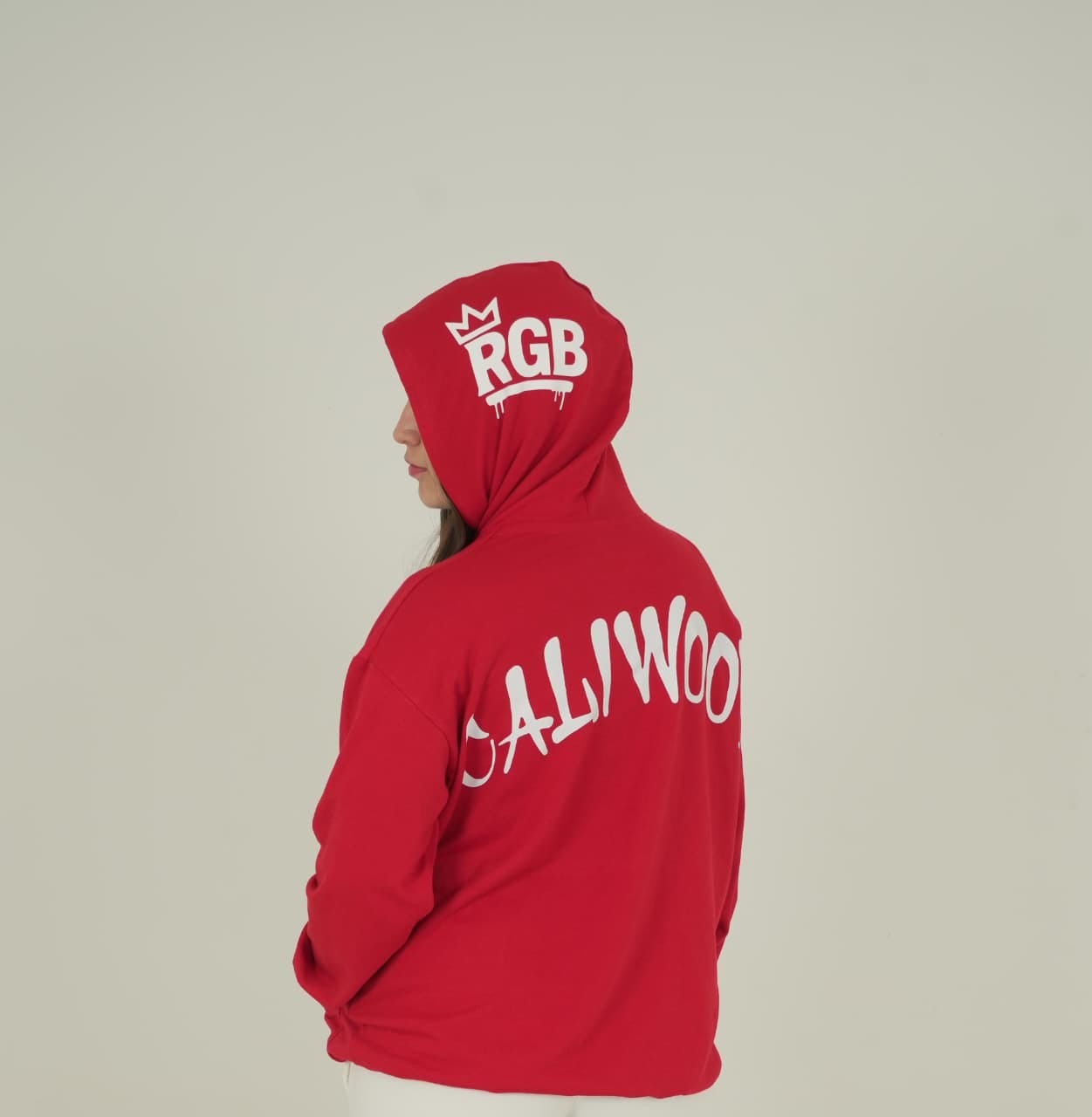 Hoodie Caliwood Rojo escarlata - Imagen 4