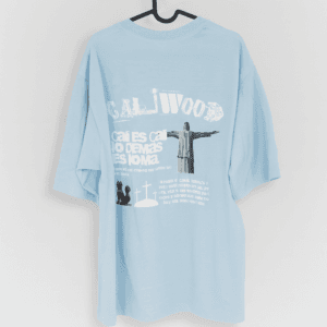 Camiseta Oversize Caliwood - Azul Claro