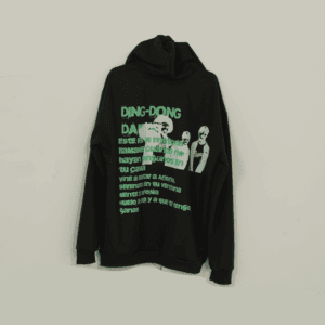 Hoodie alcolirikoz  letra verde (Paris)