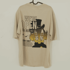 Camiseta Oversize Tío rico - Arena